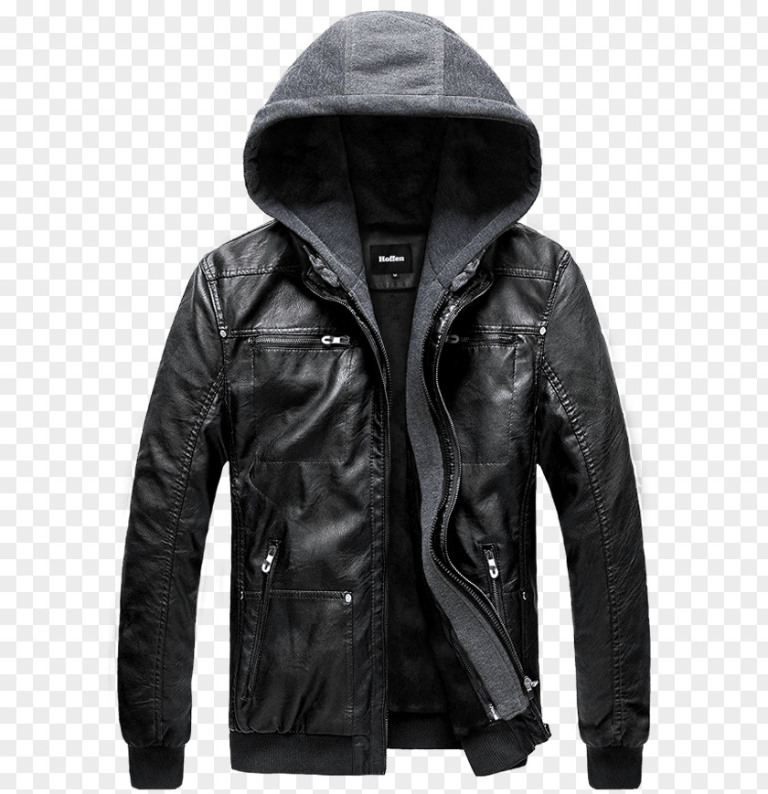 Jacket Hoodie Leather PNG