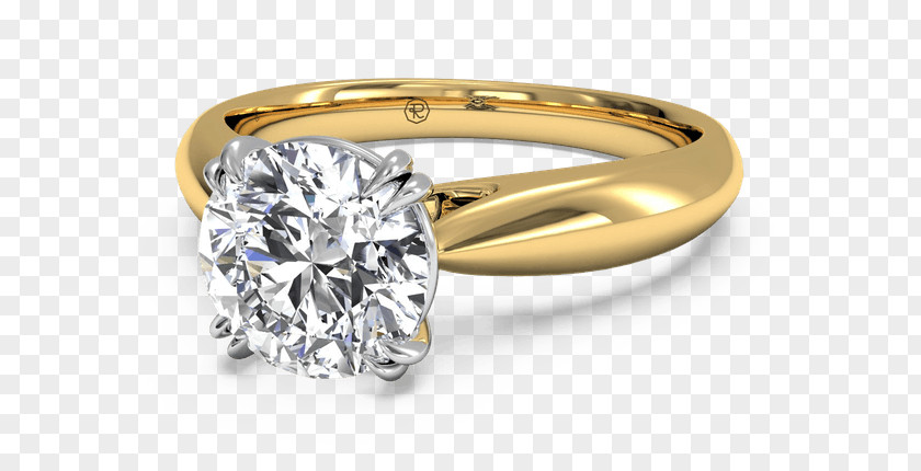 Platinum Ring Engagement Solitaire Diamond Jewellery PNG