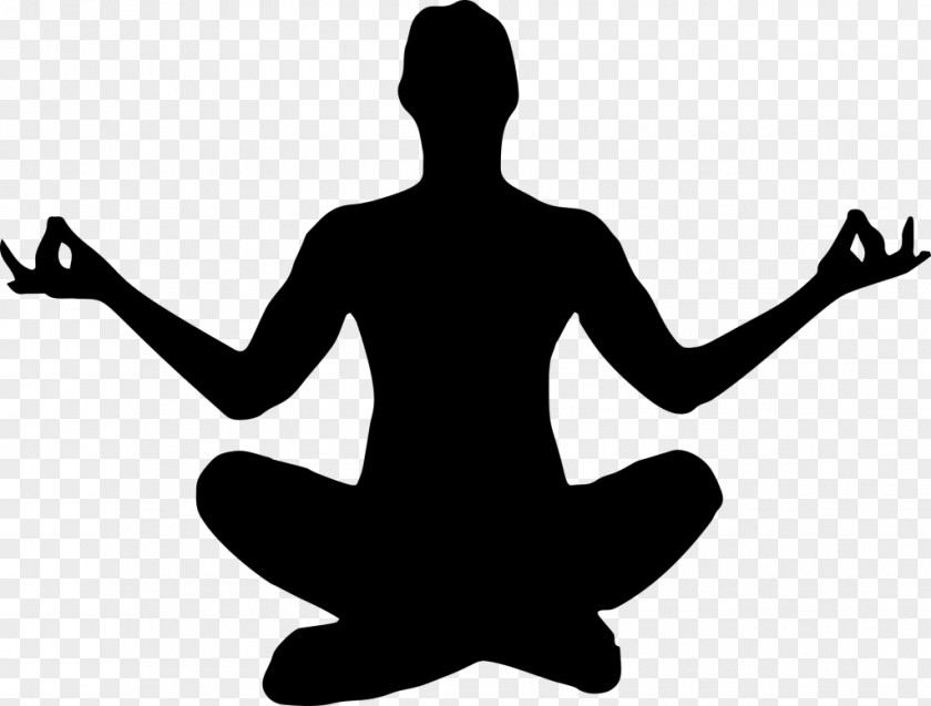 Yoga Silhouette Asento Lotus Position PNG