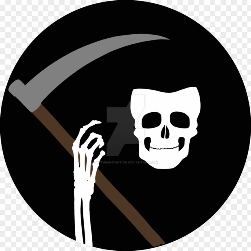 Grim Reaper Bone Skull Symbol Clip Art PNG