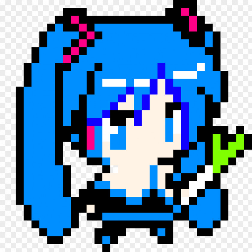 Hatsune Miku Pixel Art PNG