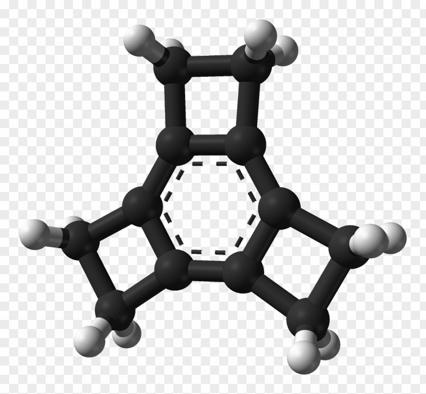 Tricyclobutabenzene Molecule Phthalic Acid Bond Length Ball-and-stick Model PNG