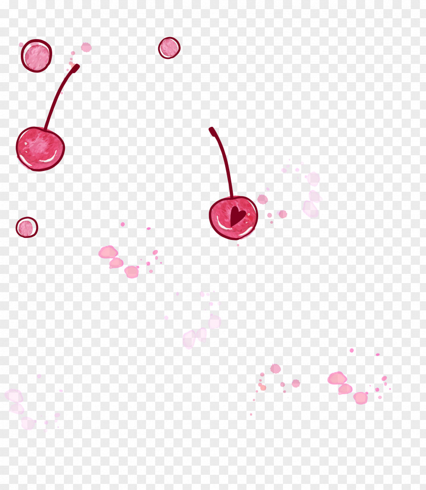 Cherry Oil Painting PNG