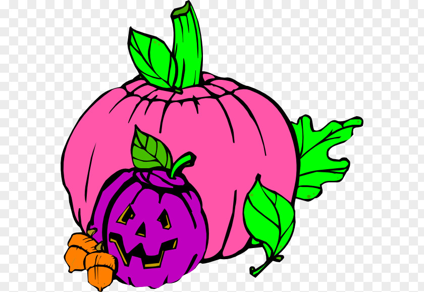 Girly Pumpkin Faces Jack-o-lantern Halloween Clip Art PNG