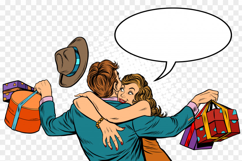 Hugged Men And Women Woman Hug Stock Illustration PNG