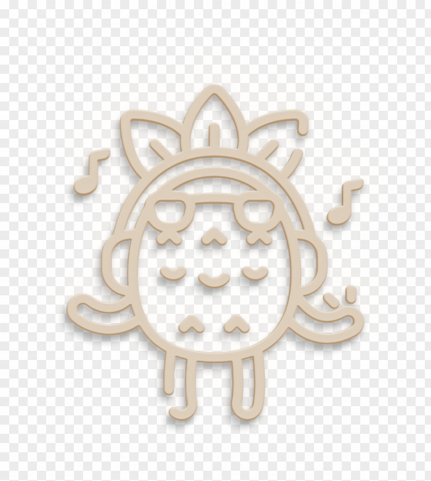 Pineapple Character Icon Listening Listen PNG