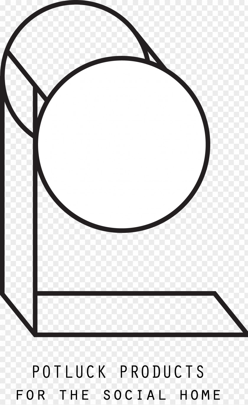 Potluck Line Art Monochrome Clip PNG