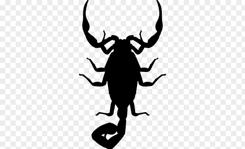 Scorpion Silhouette Icon PNG
