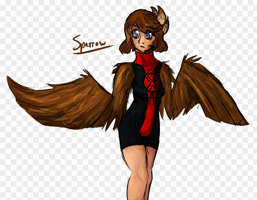 Sparrow Legendary Creature Fairy Cartoon Long Hair PNG