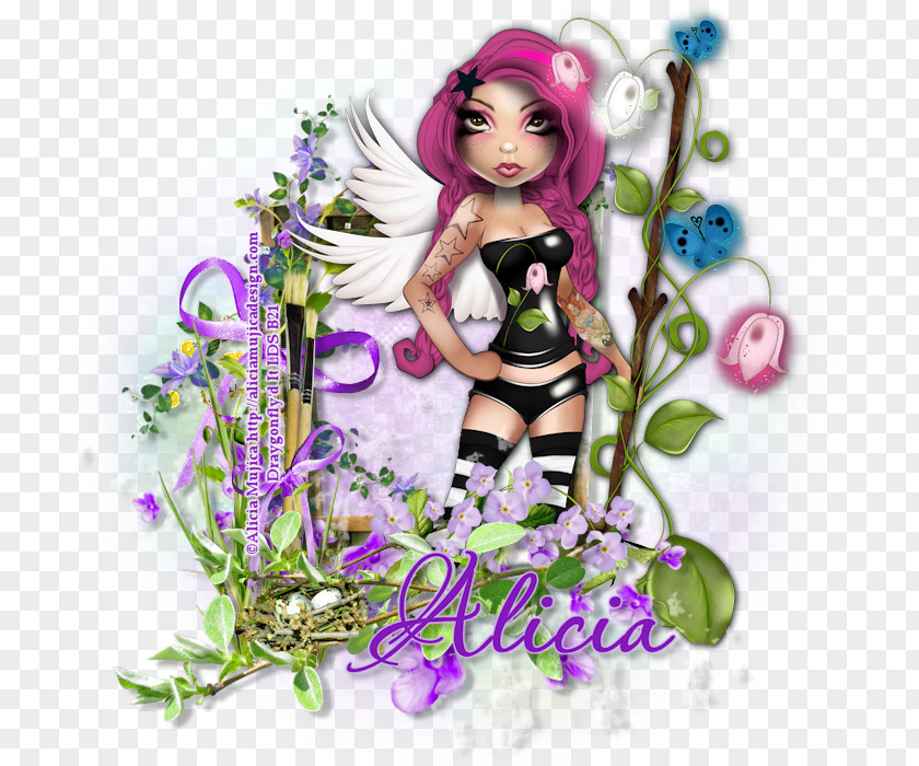 ALICIA MUJICA Fairy Doll Flower PNG