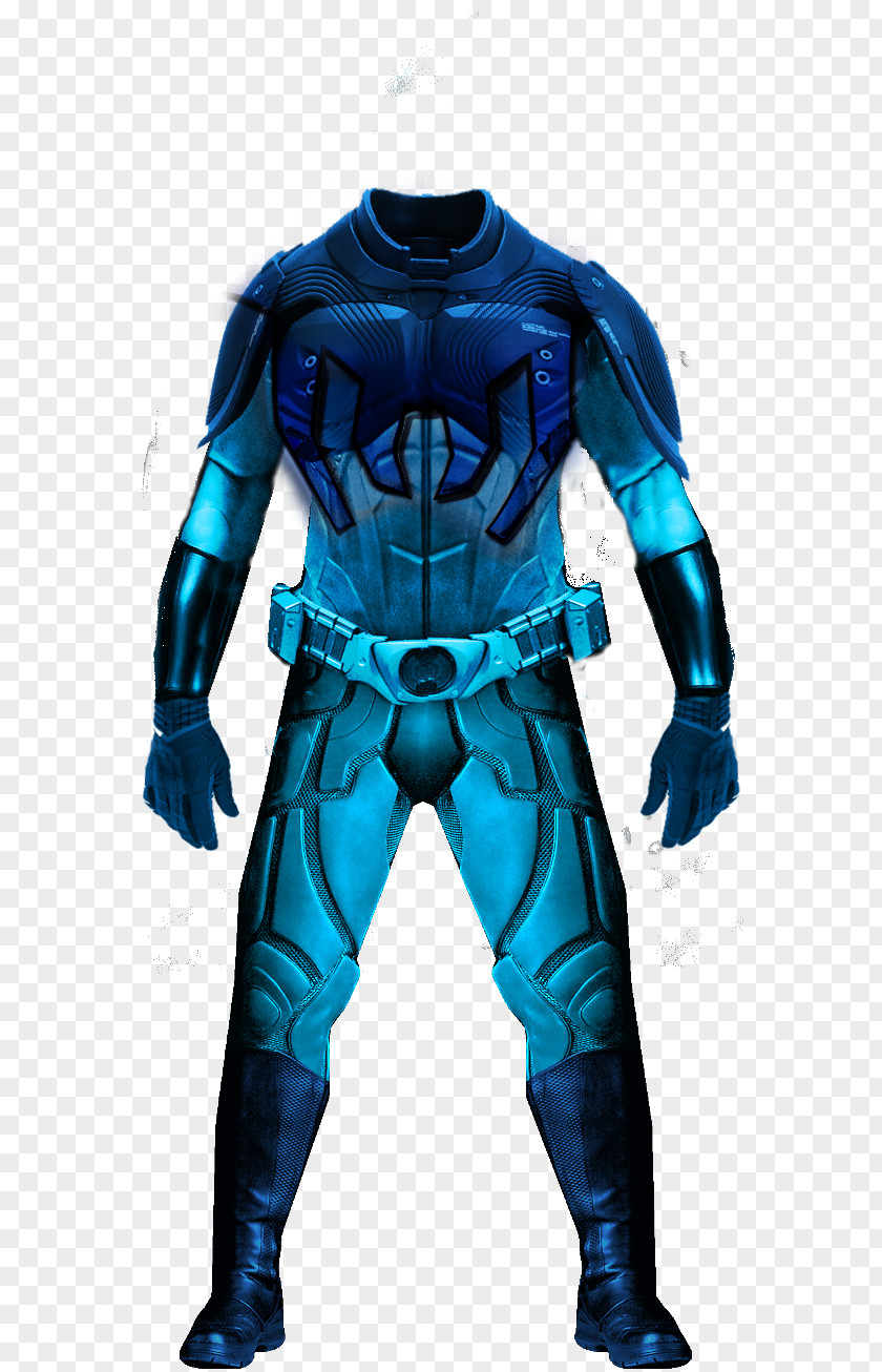Blue Suit Beetle Batman Ted Kord Superhero Costume PNG