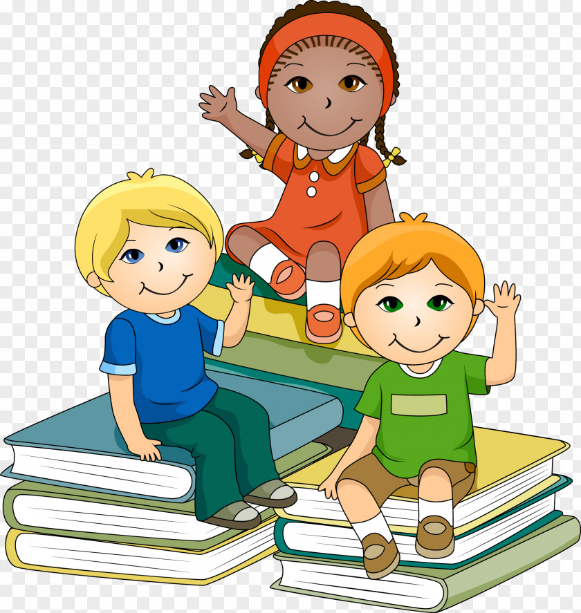 Child Reading Cartoon Learning Pre-school Clip Art PNG