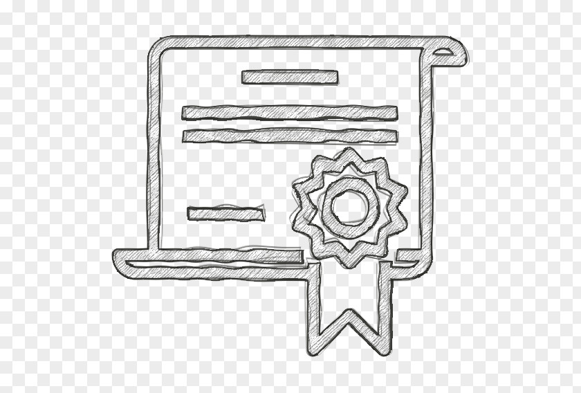 Rectangle Line Art Patent Icon Certificate Teamwork PNG