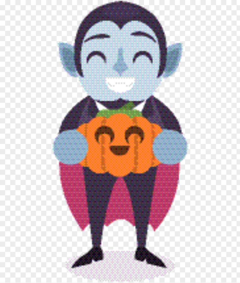 Smile Vampire Character Cartoon Pattern Design Purple PNG