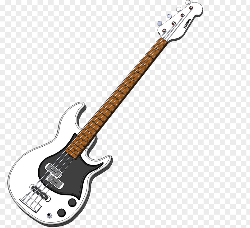 Bass Guitar Clip Art Image Double Electric PNG