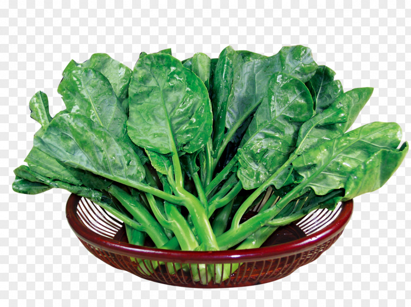 Bamboo Basket Of Kale Chinese Broccoli Spring Greens Food Romaine Lettuce PNG