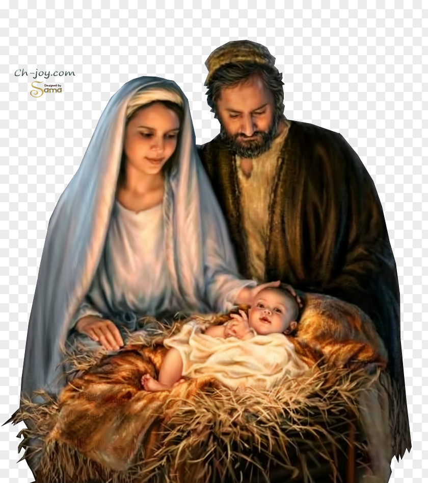 Birth Mary Santa Claus Christmas Standee Nativity Of Jesus PNG