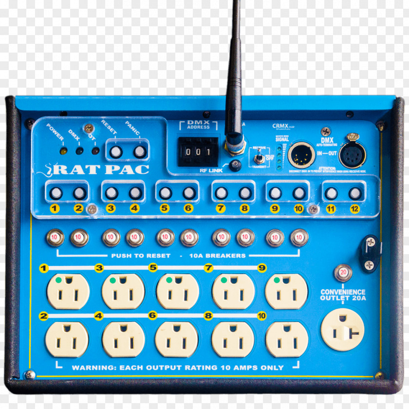 Gaffer Ratpac Dimmers DMX512 Electronics Lighting PNG