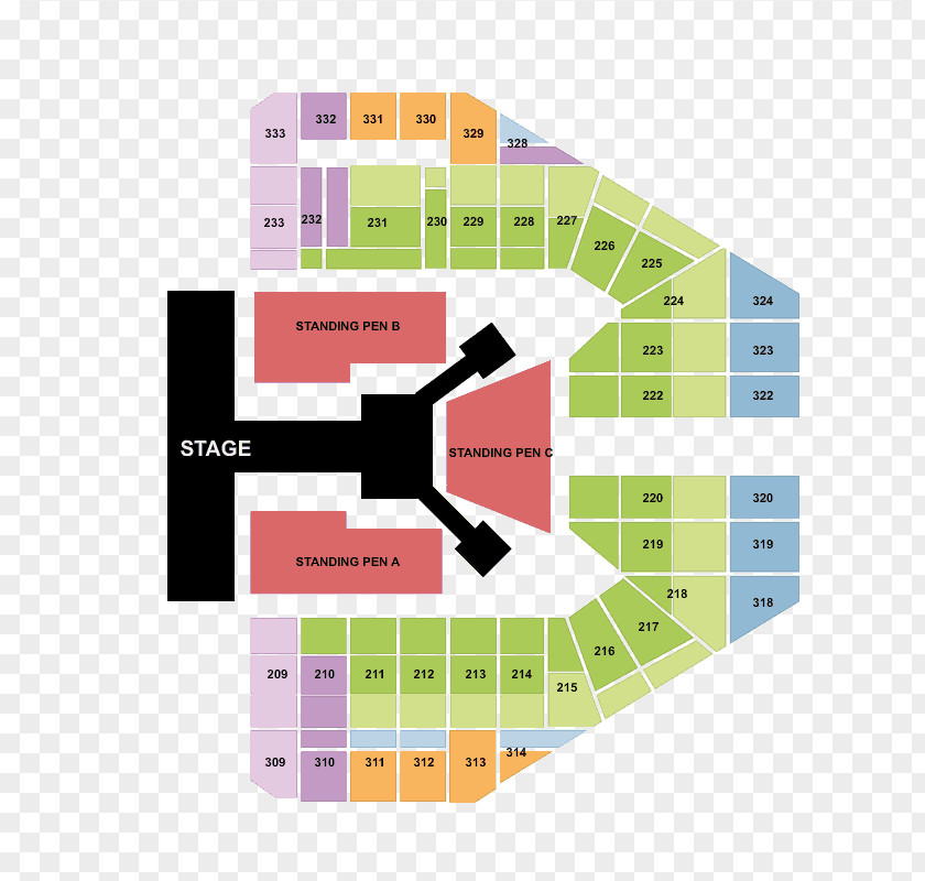 Indoor Stadium Brand Floor Plan Line PNG