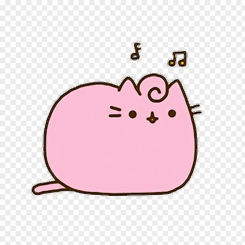 Kawaii Pink Cat Pusheen Desktop Wallpaper PNG