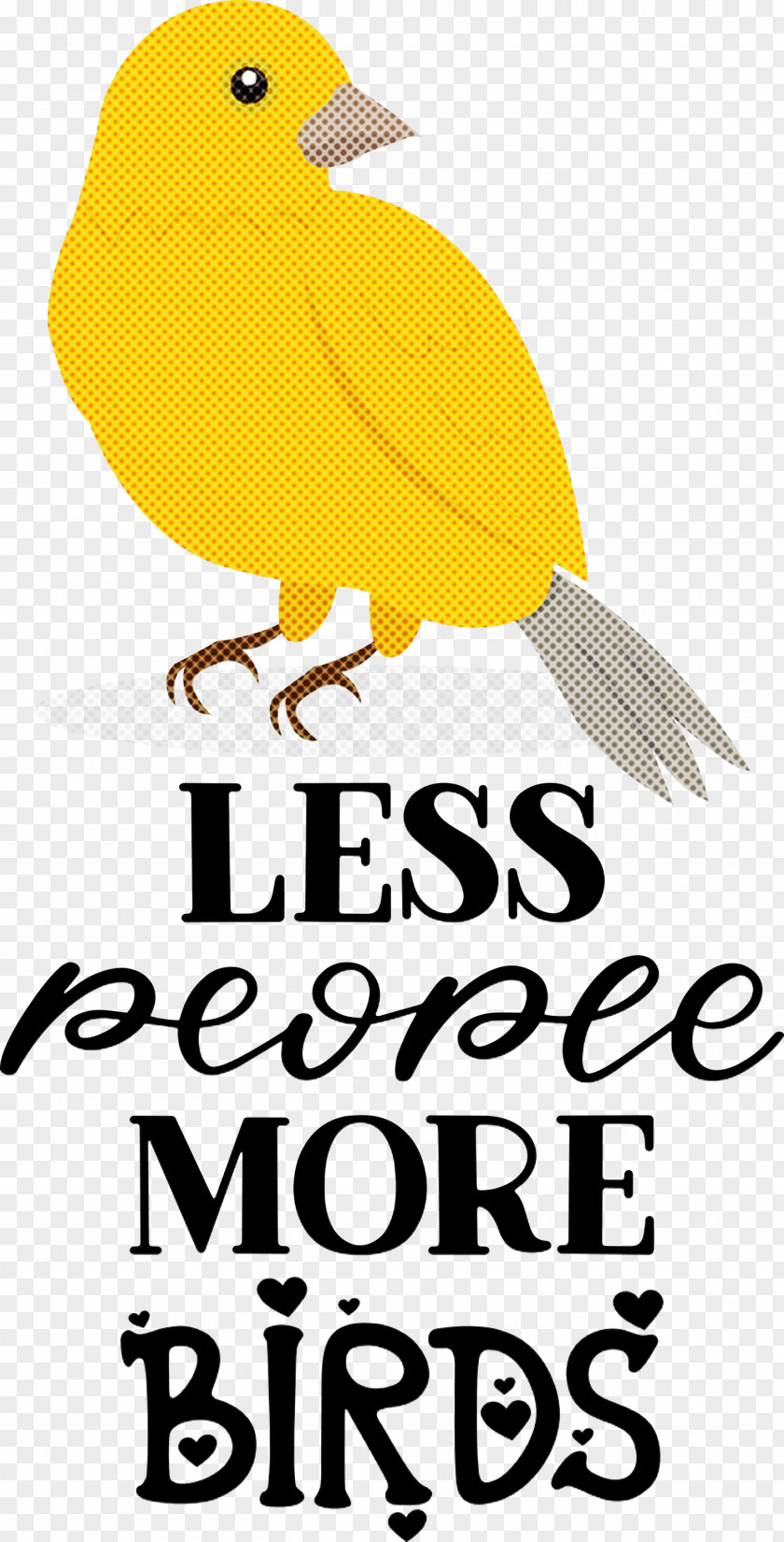 Less People More Birds PNG