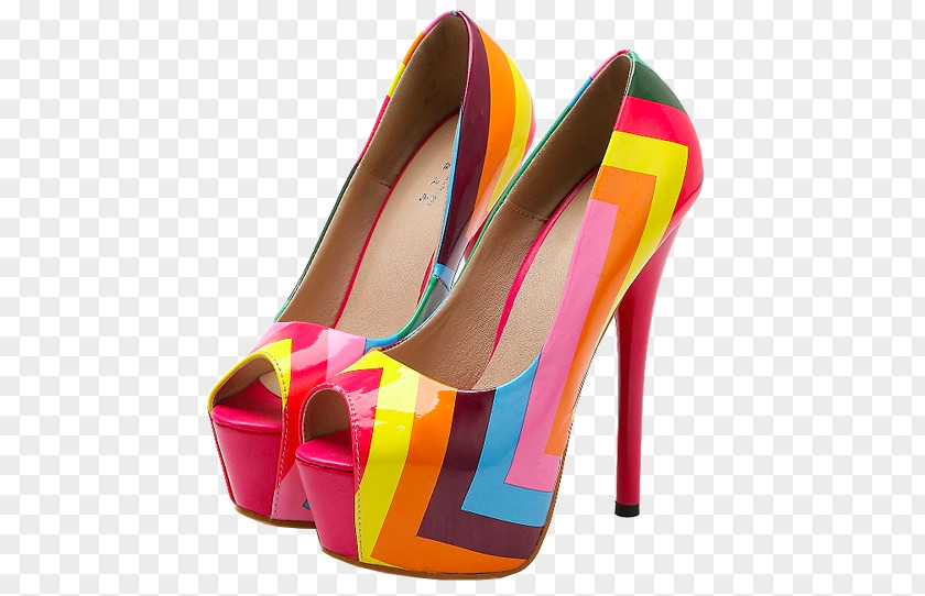 Platform Shoes Heel Sandal Shoe PNG