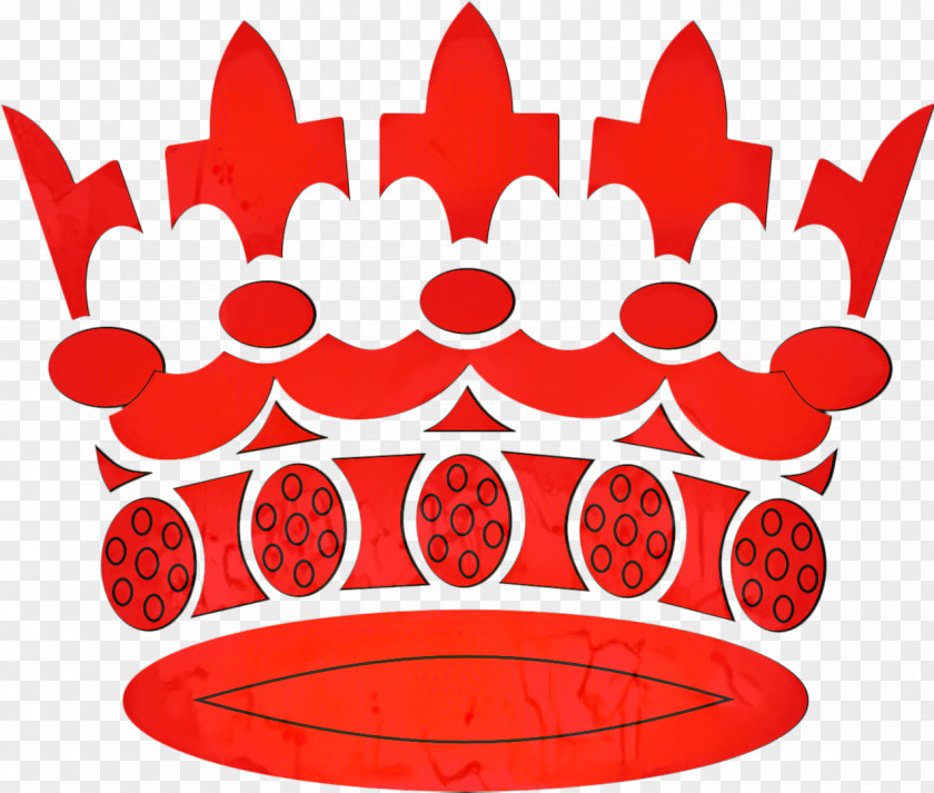 Red Silhouette King Crown PNG