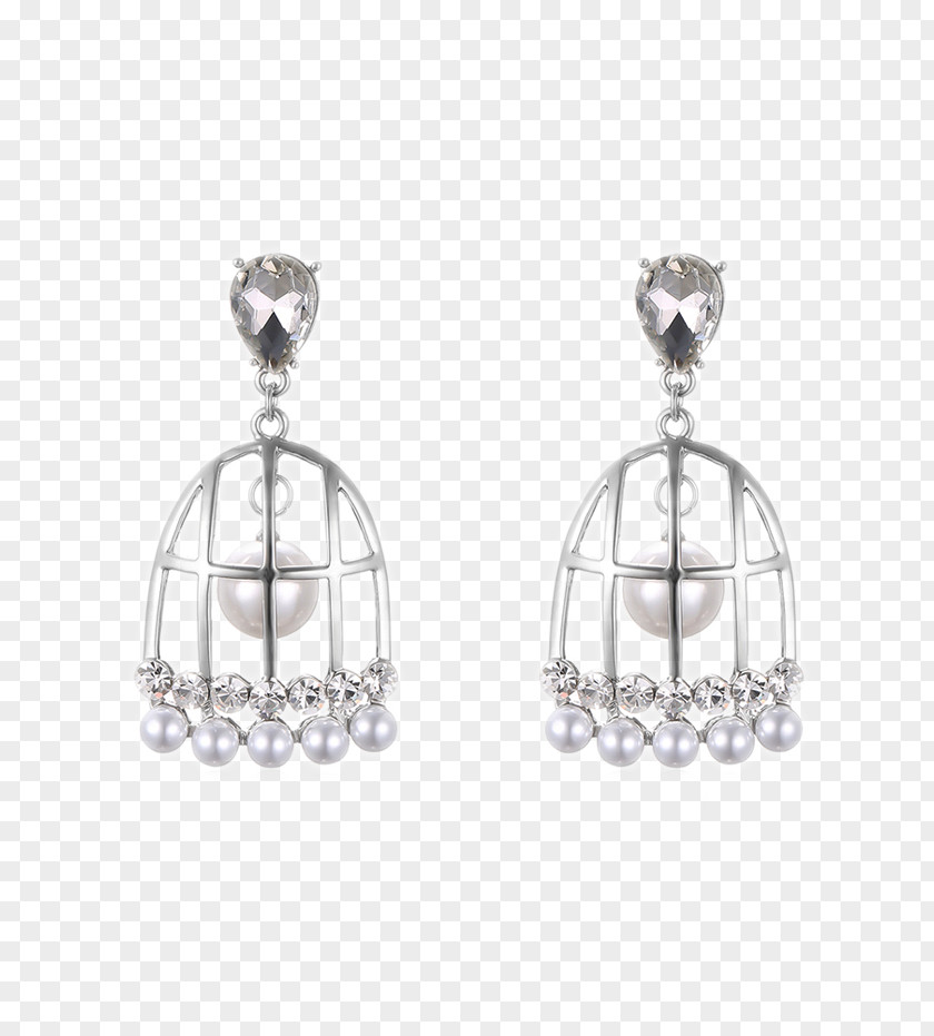 CHINESE CLOTH Earring Body Jewellery Silver PNG