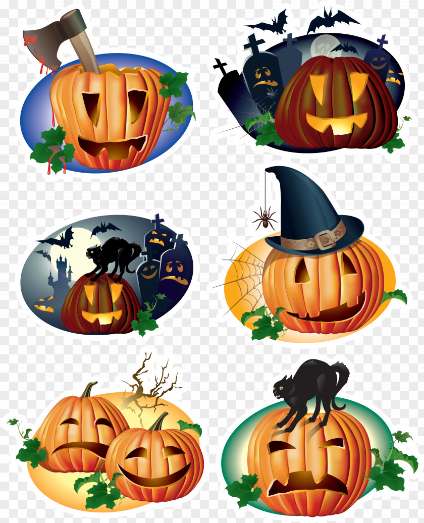 Halloween Sticker Clip Art PNG
