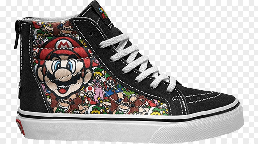 Mario Bros Bros. Princess Peach Vans Shoe PNG