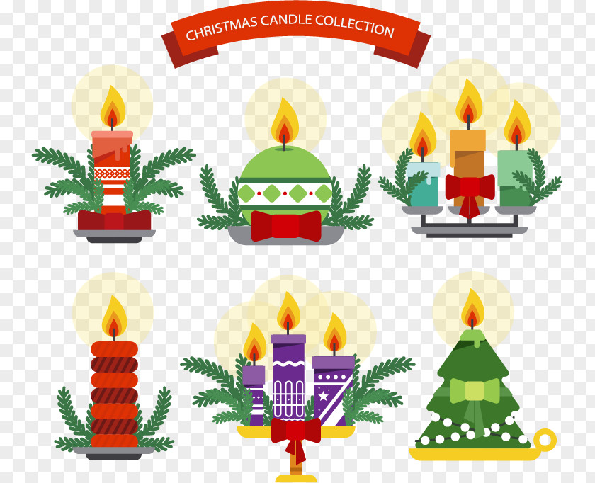 Warm And Cozy Candle Flame Christmas Clip Art PNG
