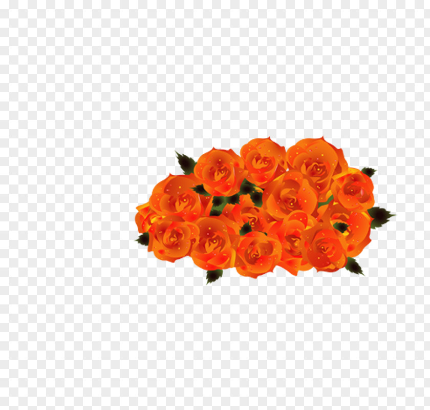 Rose Beach Flower Bouquet Clip Art PNG
