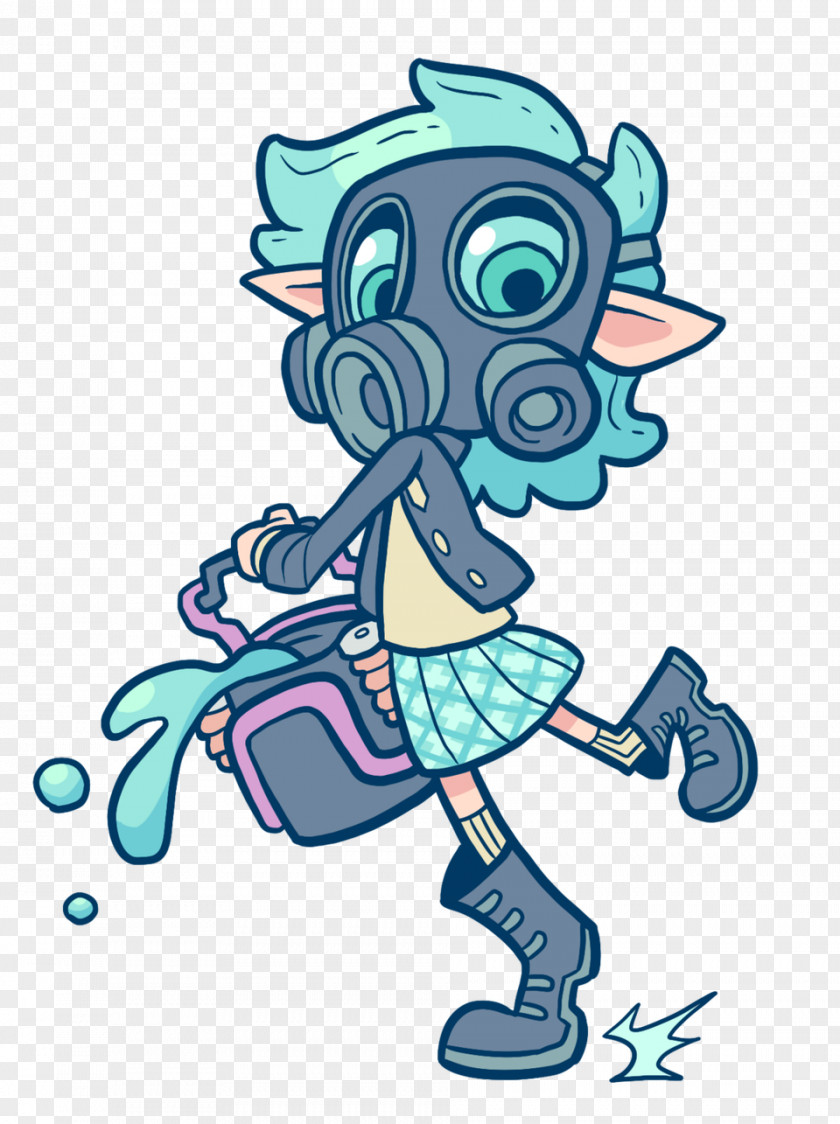 Squid Splatoon 2 Fan Art PNG