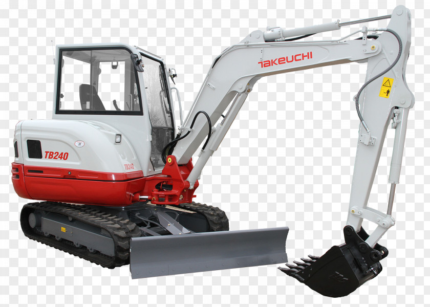 Excavator Heavy Machinery Compact Takeuchi Manufacturing PNG