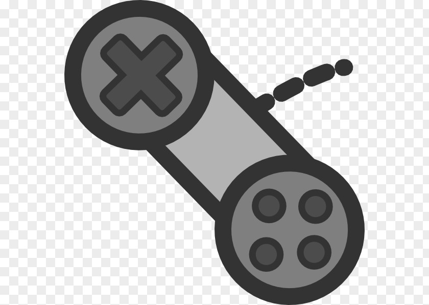 Gamepad Xbox 360 Controller Wii Remote Black & White Clip Art PNG
