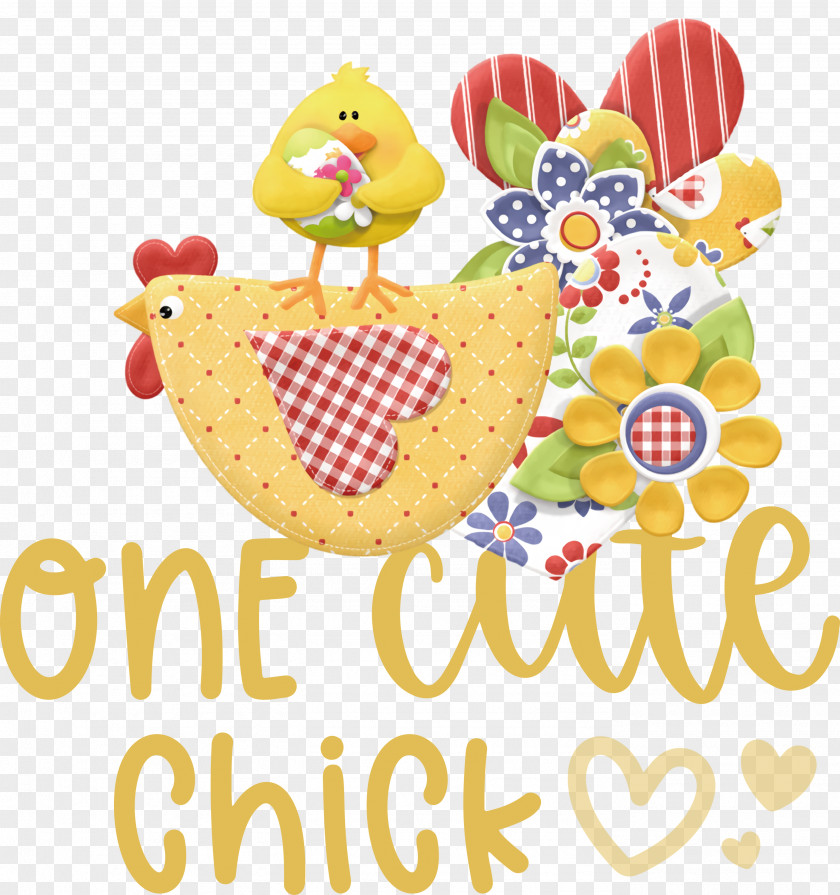 One Cute Chick Easter Day Happy PNG