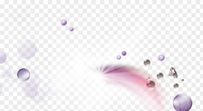 Purple Ball Diamond Glare Light Circle PNG