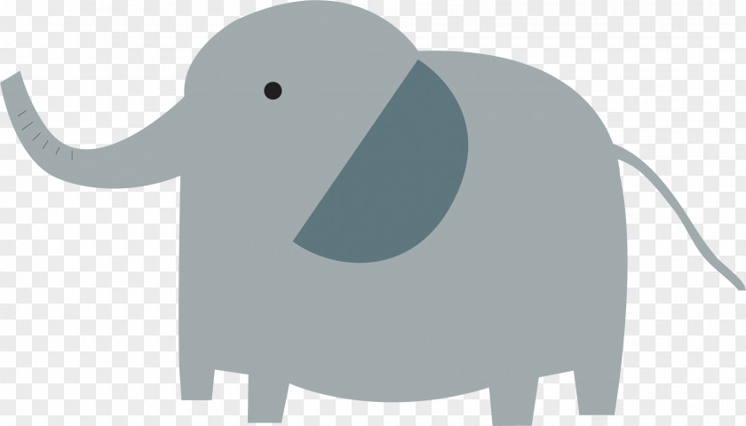 Gray Elephant Vector African Indian PNG