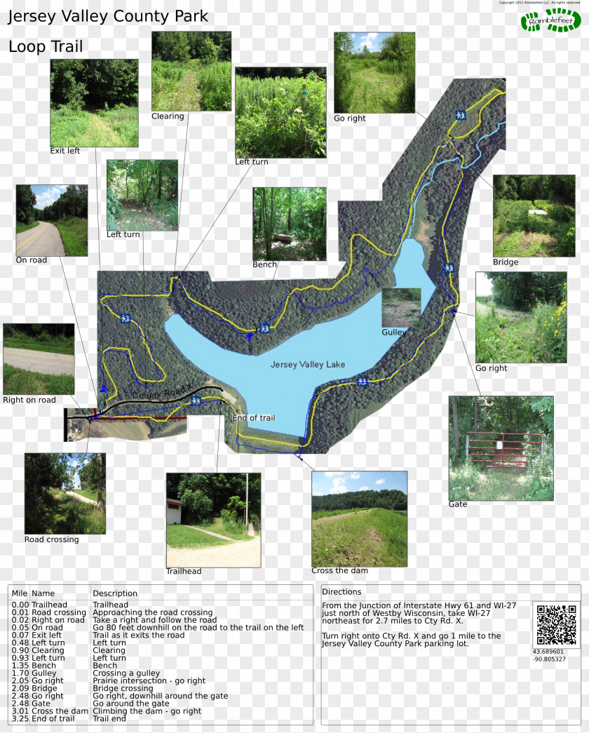 Trail Jersey Valley Lake Delaware Water Gap Map Westby PNG