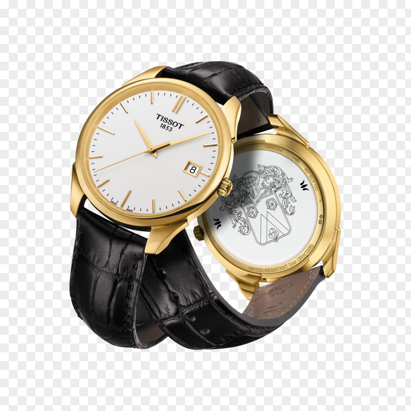 Watch Strap Tissot Gold Jewellery PNG