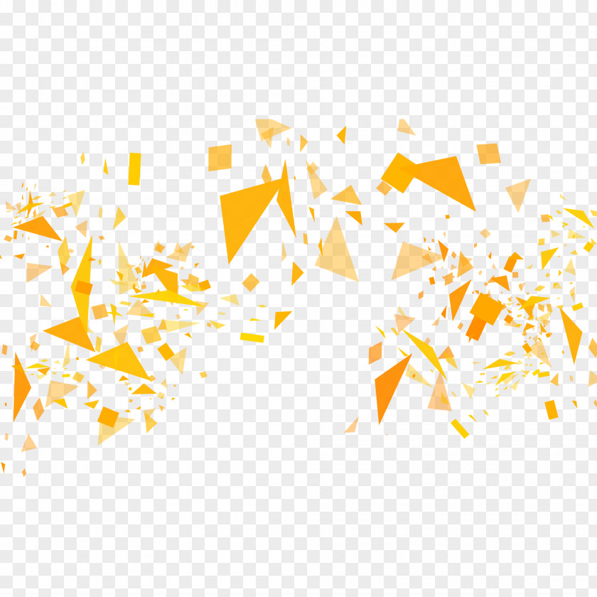 Yellow Triangle Decorative Pattern Geometry PNG