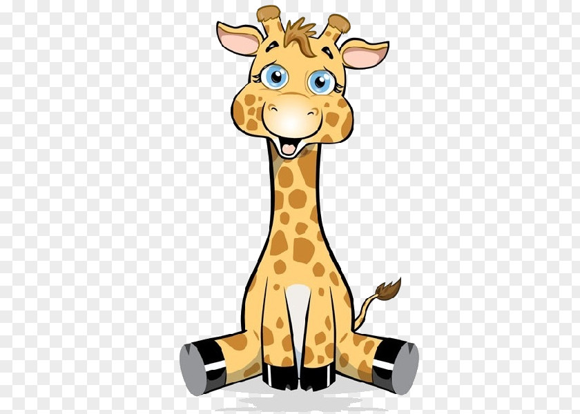 Cartoon Giraffe Baby Giraffes Clip Art PNG