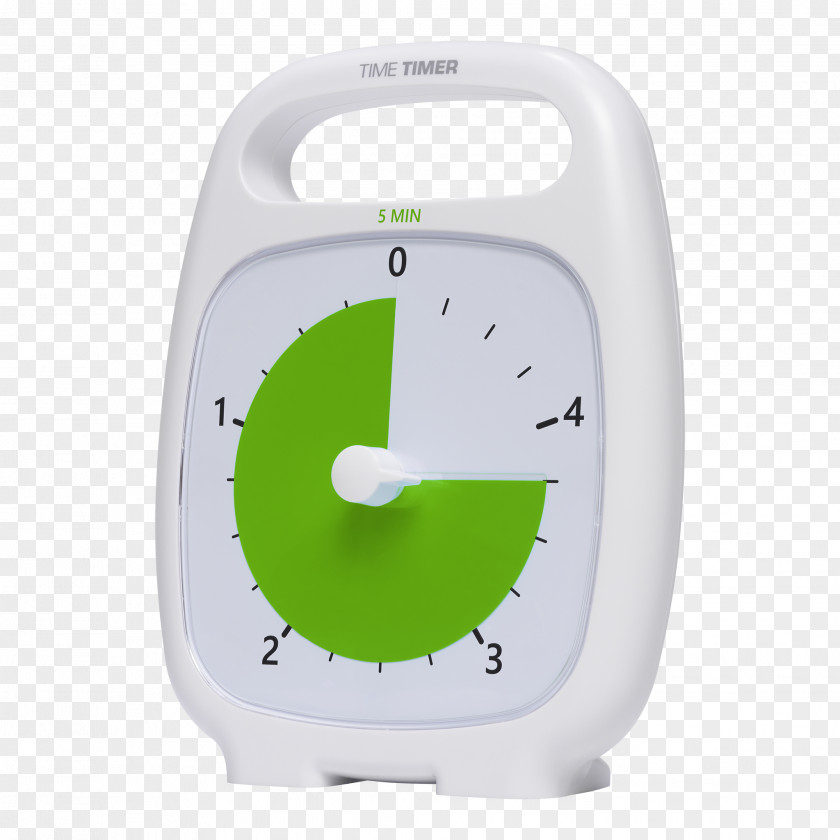 Clock Time Timer PLUS 5 Minute Visual Analogue Audible Countdown PNG