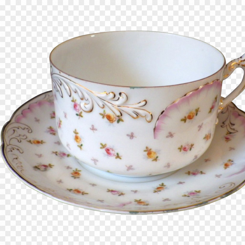 Cup Coffee Saucer Porcelain Plate PNG