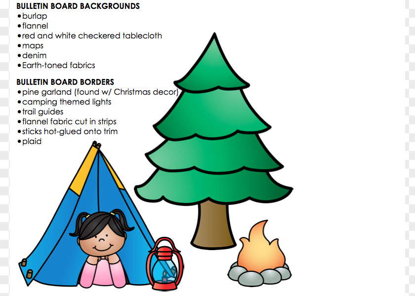 Pictures Of Classrooms Classroom Camping Christmas Tree Bulletin Board Clip Art PNG