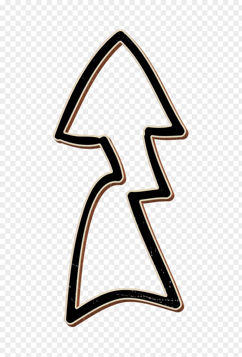 Ray Icon Up Arrow With Tracing Hand Drawn Arrows PNG