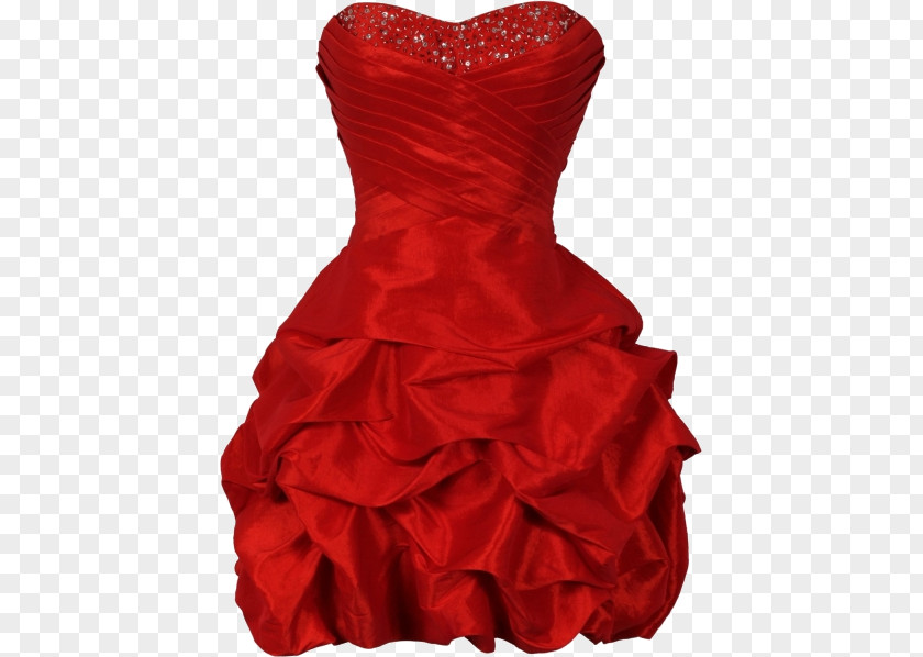 Dress Cocktail Gown Prom Red PNG