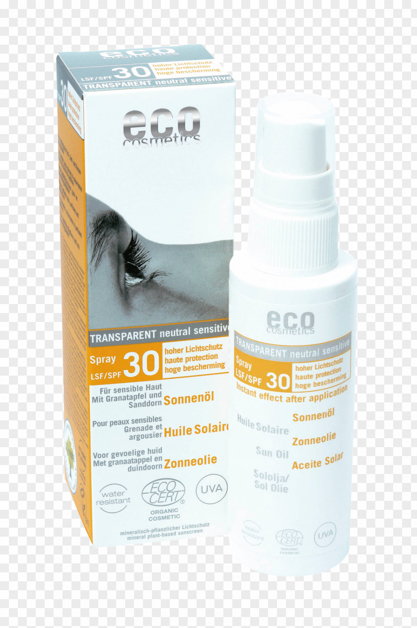 Oil Sunscreen Factor De Protección Solar Eco Cosmetics Baby & Kids Neutral Sun Cream SPF 50, 50ml Lotion PNG