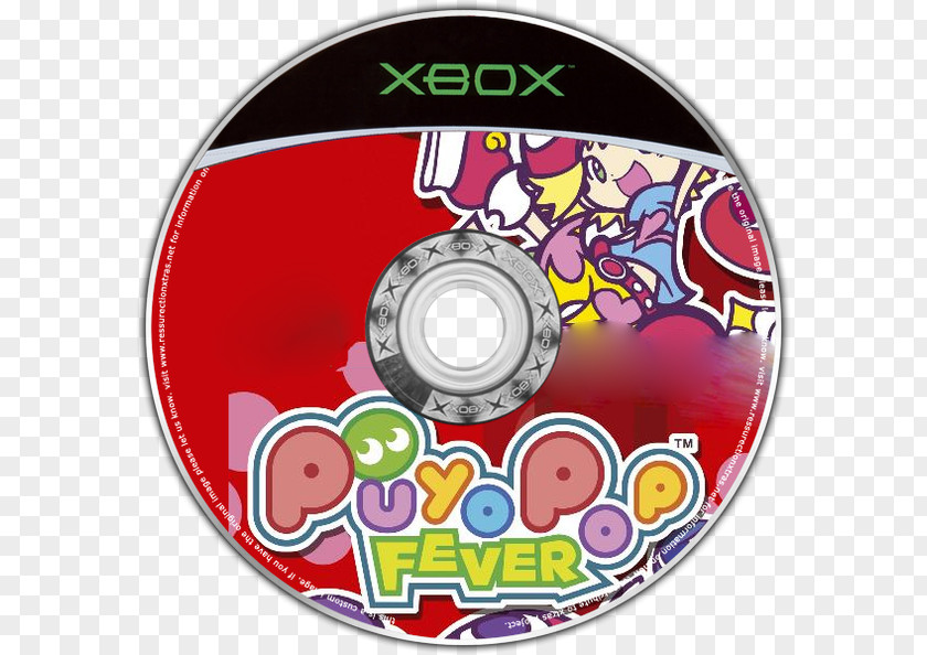 Xbox Puyo Pop Fever GameCube Compact Disc Video Game PNG