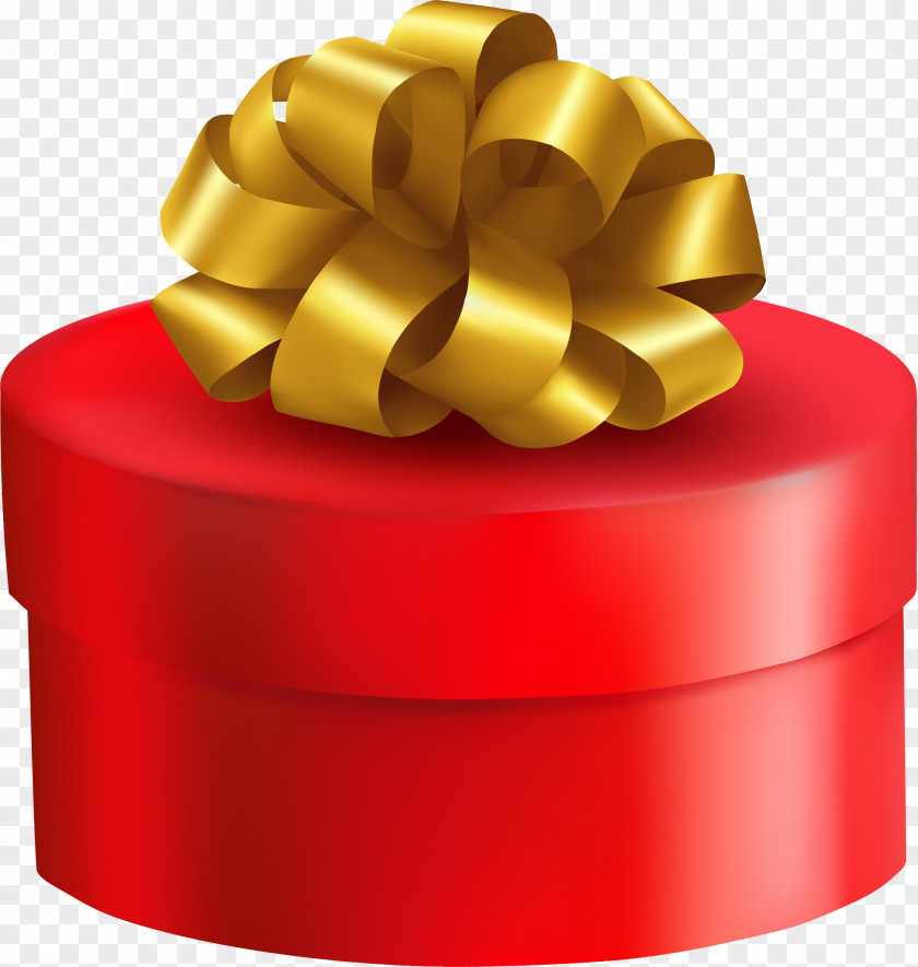 Cartoon Red Gift Box Paper Clip Art PNG